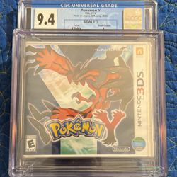 Pokémon Y 3DS ✨SEALED CGC 9.4 A+✨