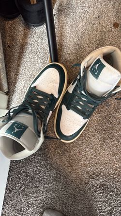 Green Jordan mid tops