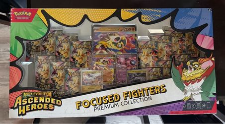 Pokémon Mega Evolution Ascended Heroes Focused Fighters Premium Collection