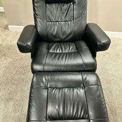  Swivel Ergonomic Recliner Chair with Ottoman