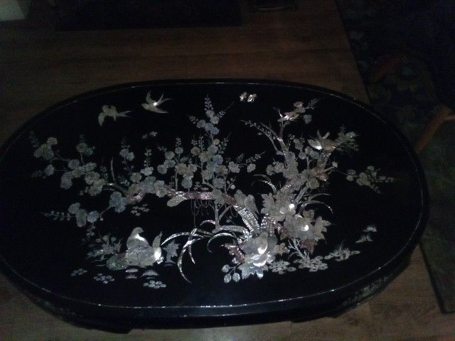 Mother Of Pearl Oriental Table