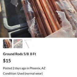 Ground Rods 5/8 × 8 Ft