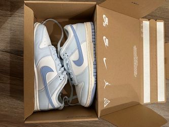 Nike Dunk Low White Blue Low-Top Sneakers  (Send me an offer!)