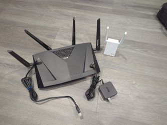 Asus Wireless AC3100 Dual Band Gigabit Router PLUS Asus Repeater RP-AC55