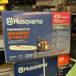 Husqvarna Chain Saw 450 Rancher New 20 Inch Bar