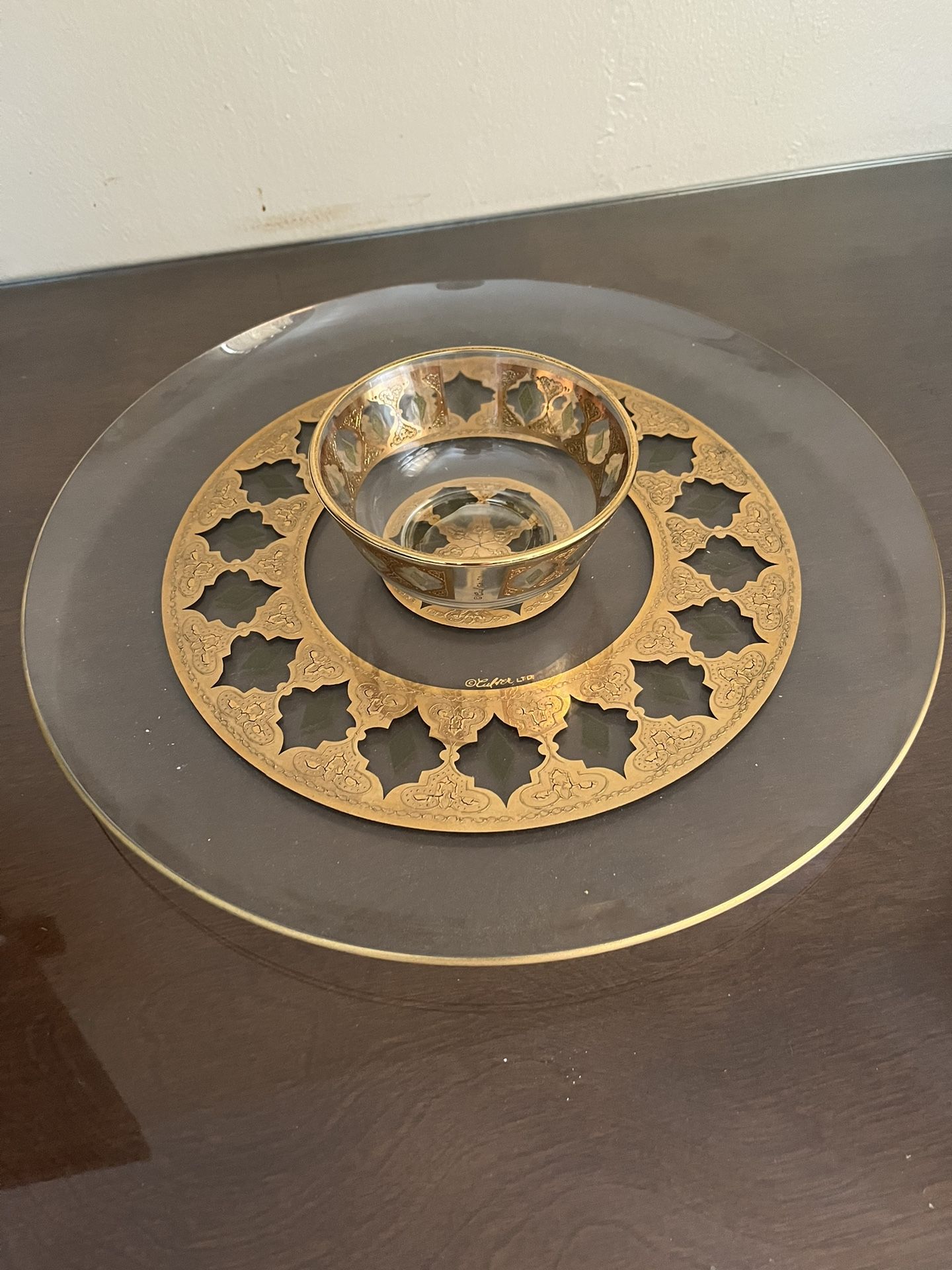 Culver Ltd. Glass Platter