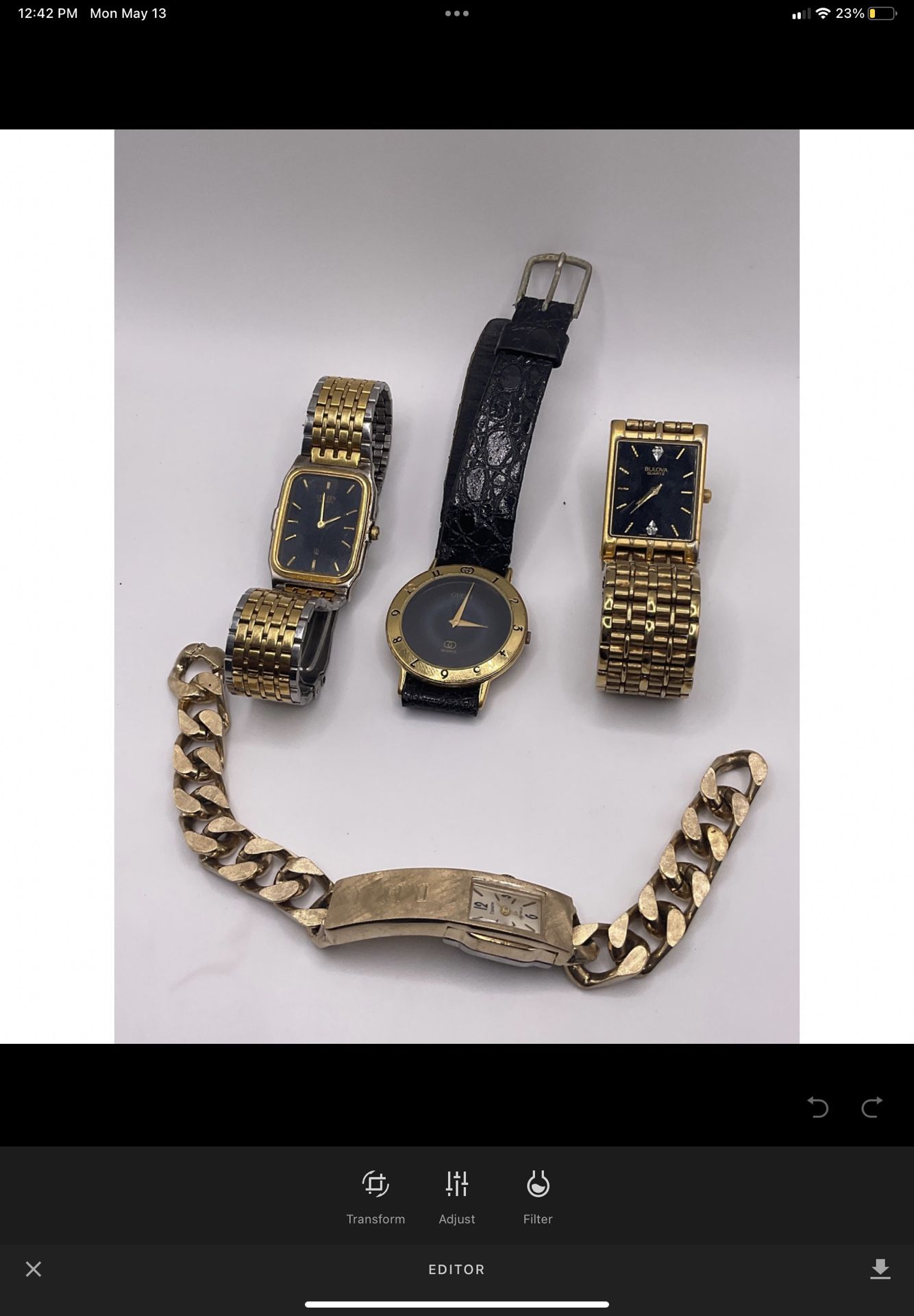 Vintage Watch Collection Gucci Citizen Bulova Etc.