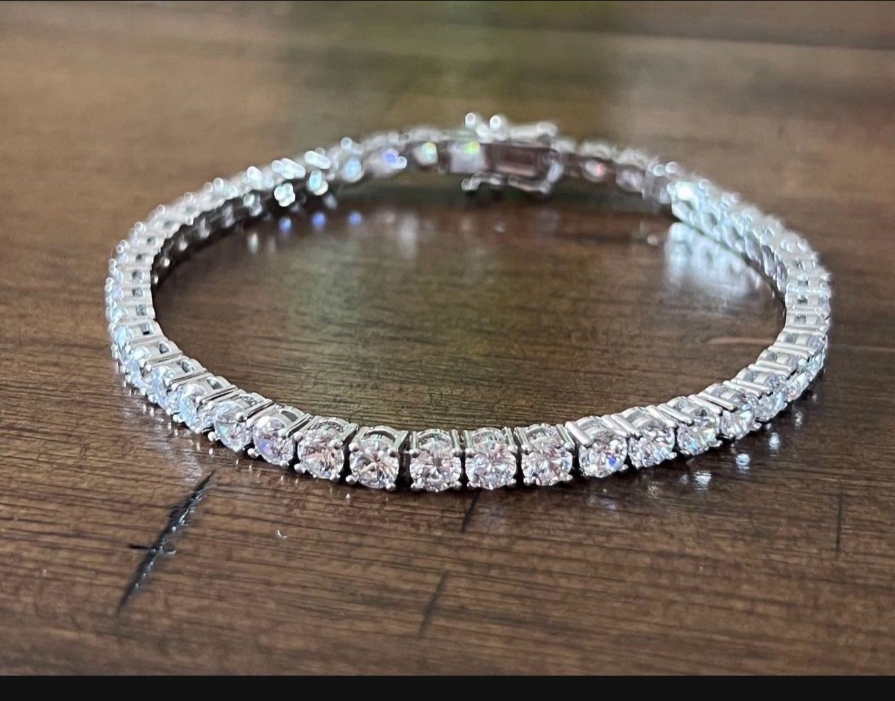 Silver Plated 7.5 Tennis Bracelet