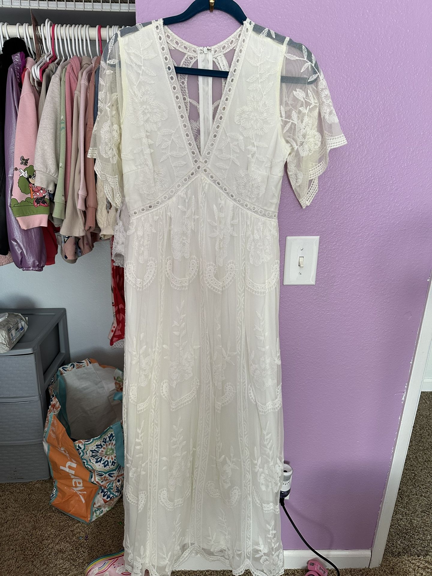 Pink Blush Maternity Dress Size S