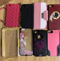Lots of 8 phone cases