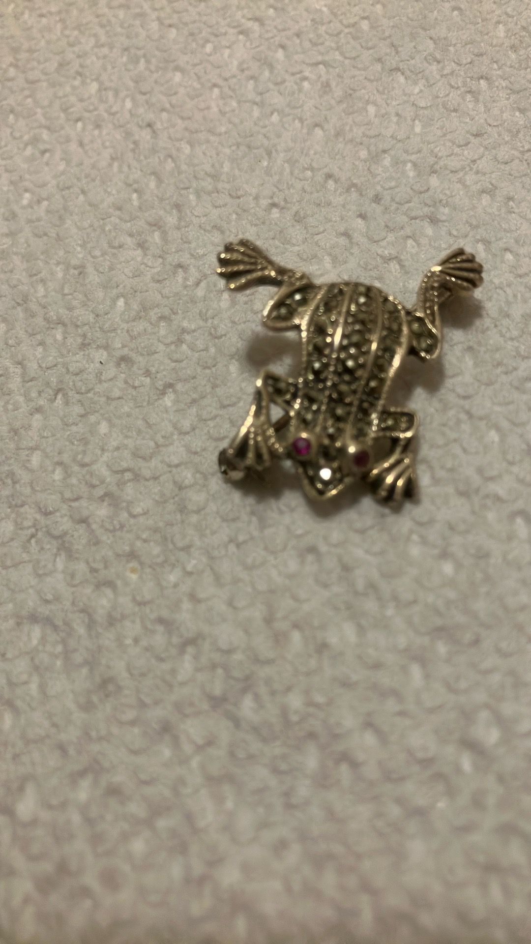 Sterling silver lapel pin