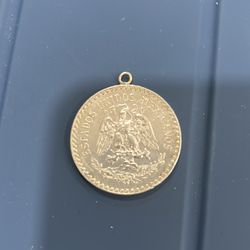 1935  Vintage Silver 1 peso Mexican Pendant • 1935 25 Gram Bolívar • Historical Numismatic Jewelry • Collectible Silver Necklace
