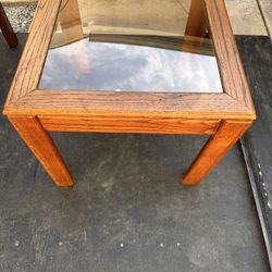 Solid Oak Side Table 