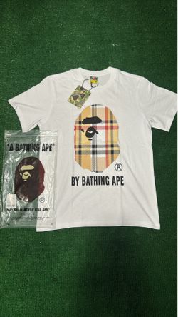 White Burberry Bape T-Shirt