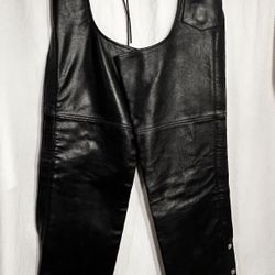 WOMENS SIZE XS BLACK LEATHER CHAPS 47th Ave. and Dobbins in Laveen
