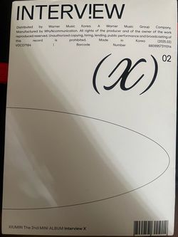 Xiumin Interview 2nd Mini Album INCLUSIONS NOT GUARANTEED!!!!