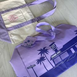 Lavender Bundle Large Tote Plus Insulated Large Bag 