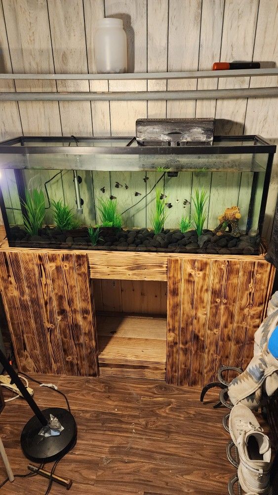 55 Gallonn Fish Tank Set