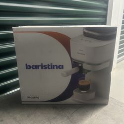 Philips Baristina Automatic Espresso Machine Milky White 16 Bar Bean to Cup Compact Coffee Maker