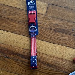 Youly The Citizen Dog Collar Large 16-26 In Fourth Of July 🇺🇸 Pattern Firm