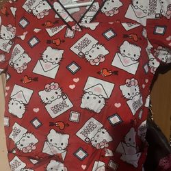 Hello Kitty Scrub Top