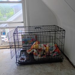 Dog cage XL and comes w bed Waukegan il