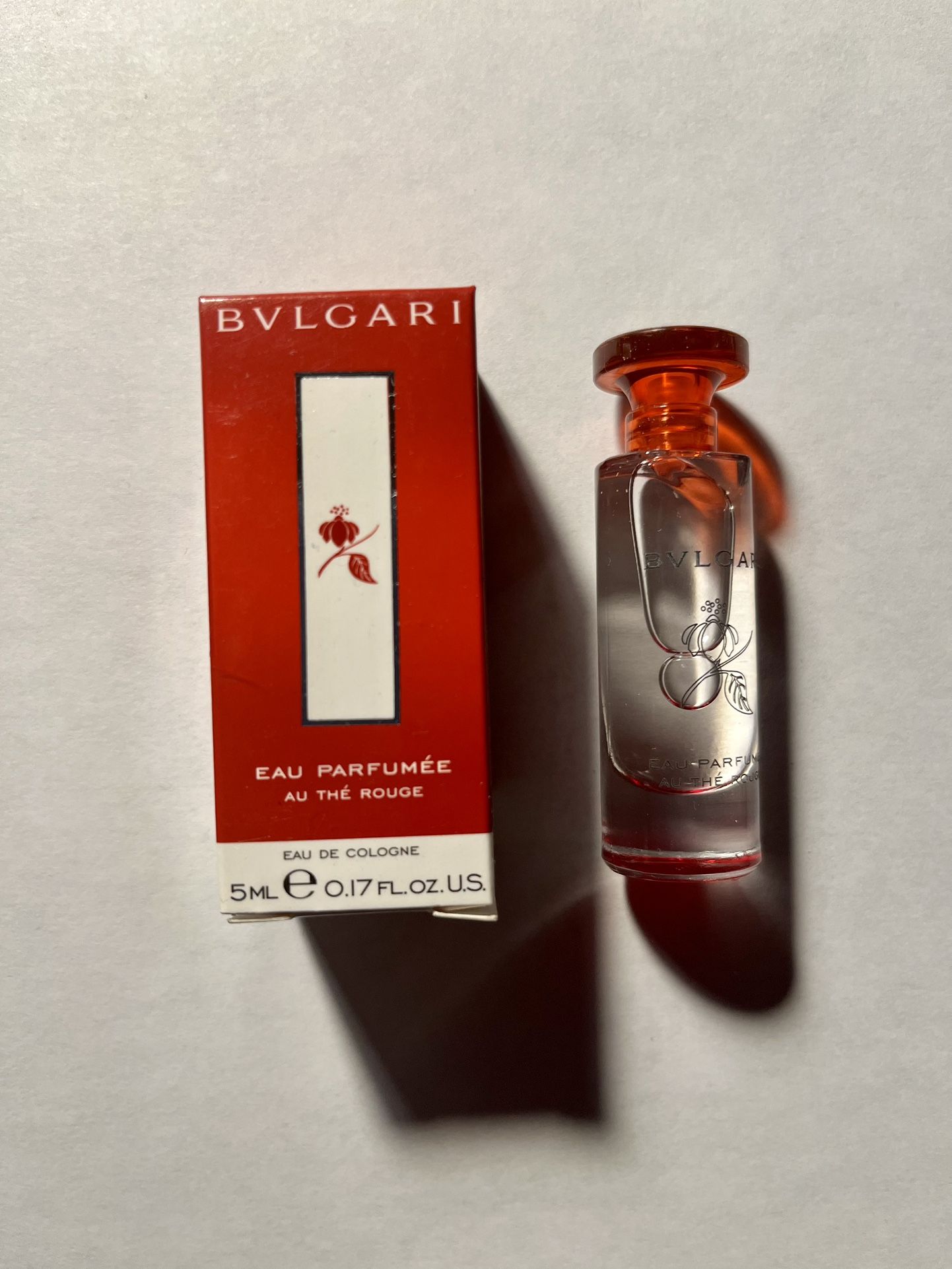 Original Bvlgari Au The Rouge RARE Eau De Cologne Parfumee 5ml / 0.17 FL. OZ.