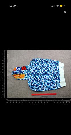 Blue bape branded hoodie