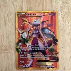 Pokémon Mewtwo EX Full Art Secret Rare Holo BREAKthrough 164/162 Psychic 170 HP