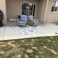Patio Swivel Rocking Chairs And Tables