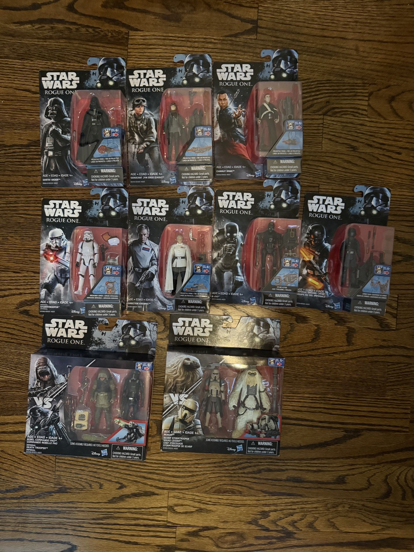 Star Wars Rogue One Action Figures, Jyn, K2so, Krennic