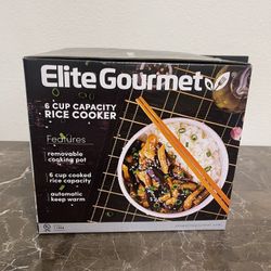 Elite Gourmet ERC003 Electric Rice Cooker with Automatic Keep Warm Makes Soups,