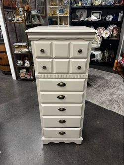 Newly Refinished white Lingerie chest