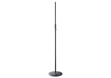 K&M 26050 Tall Microphone Stand with Round Base - Black