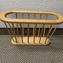 Wooden Magazine Rack 
