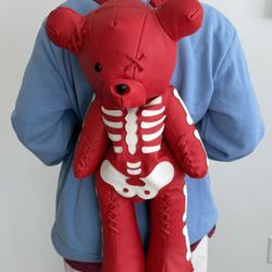  Red Skeleton Beer Backpack