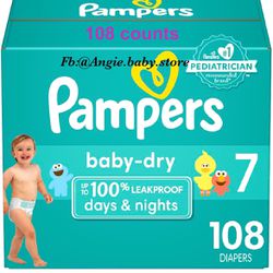 Pampers Baby Dry Size 7 Jumbo Box 