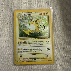 Raichu holo base set 2