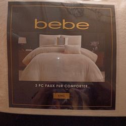 BEBE 3 PIECE FAUX FUR K COMFORTER