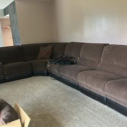 Huge Sectional Power Recline