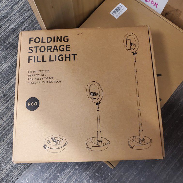 RGO Folding Storage Fill Light, Ring Light, Remote Control