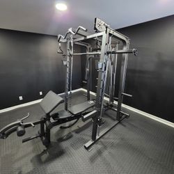 Smith Machine 2001 | Multi-Use Adj Bench | Gym Equipment | Fitness | Squat Rack | Excercise |🔴WEIGHTS AND BARBELL SOLD SEPARATELY 🔴 FREE DELIVERY 🚚