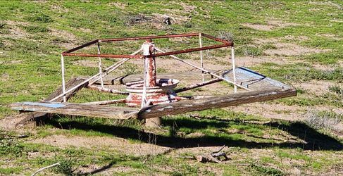 Old fashioned merry go round
