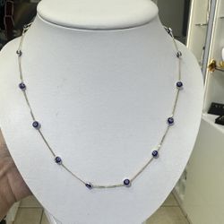 14k  OJITOS COLLAR 