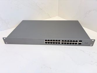 Cisco Meraki Go GS110 24-Port PoE Network Switch (GS110-24P-HW-US) No Cord
