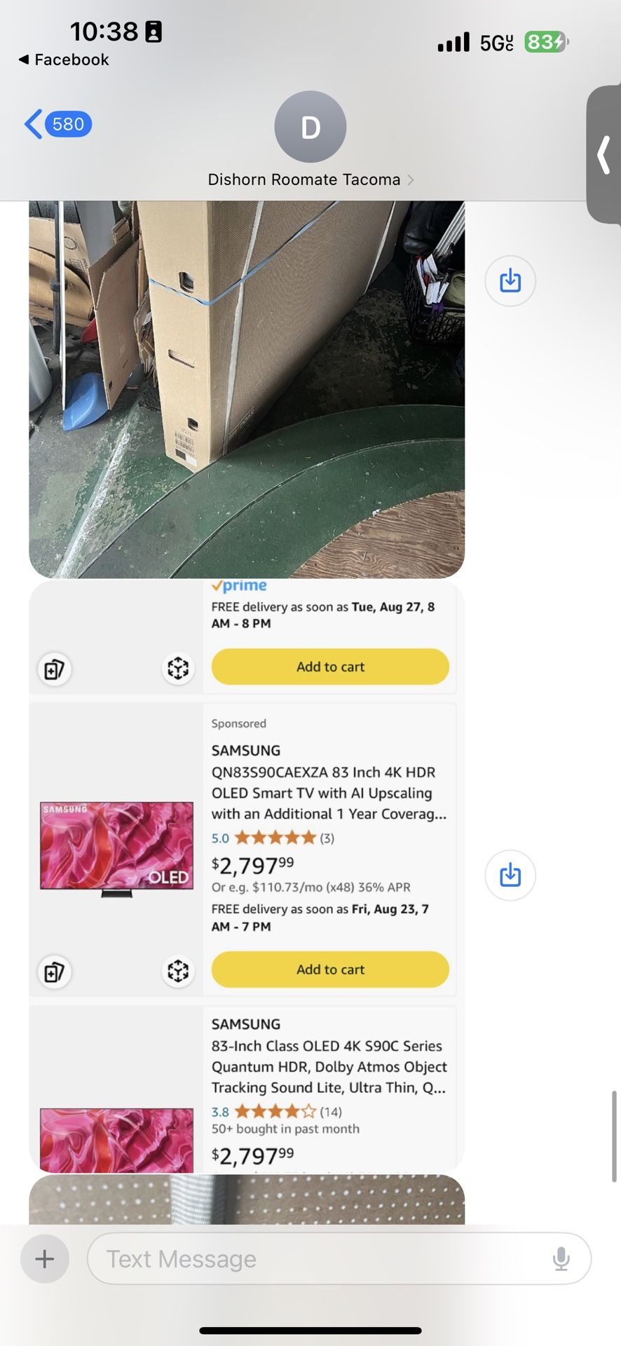 Samsung 83 Inch TV