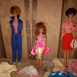 Vintage Bubble Cut Barbie Set 