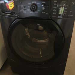 Black Kenmore Washing Machine 