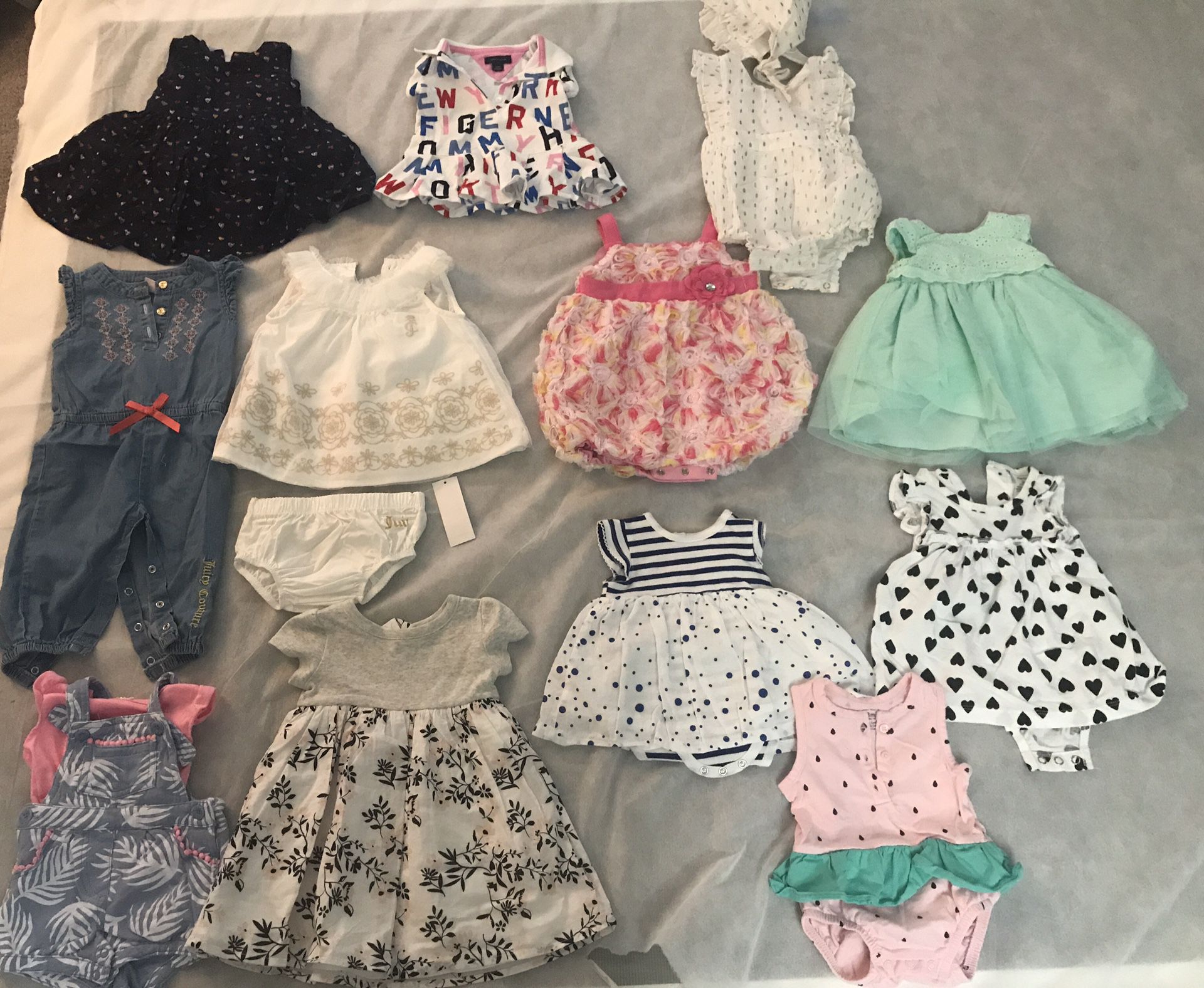 Baby girl clothing size 3-6 months (brands include Tommy Hilfiger, Juicy Couture, Carter’s and more!