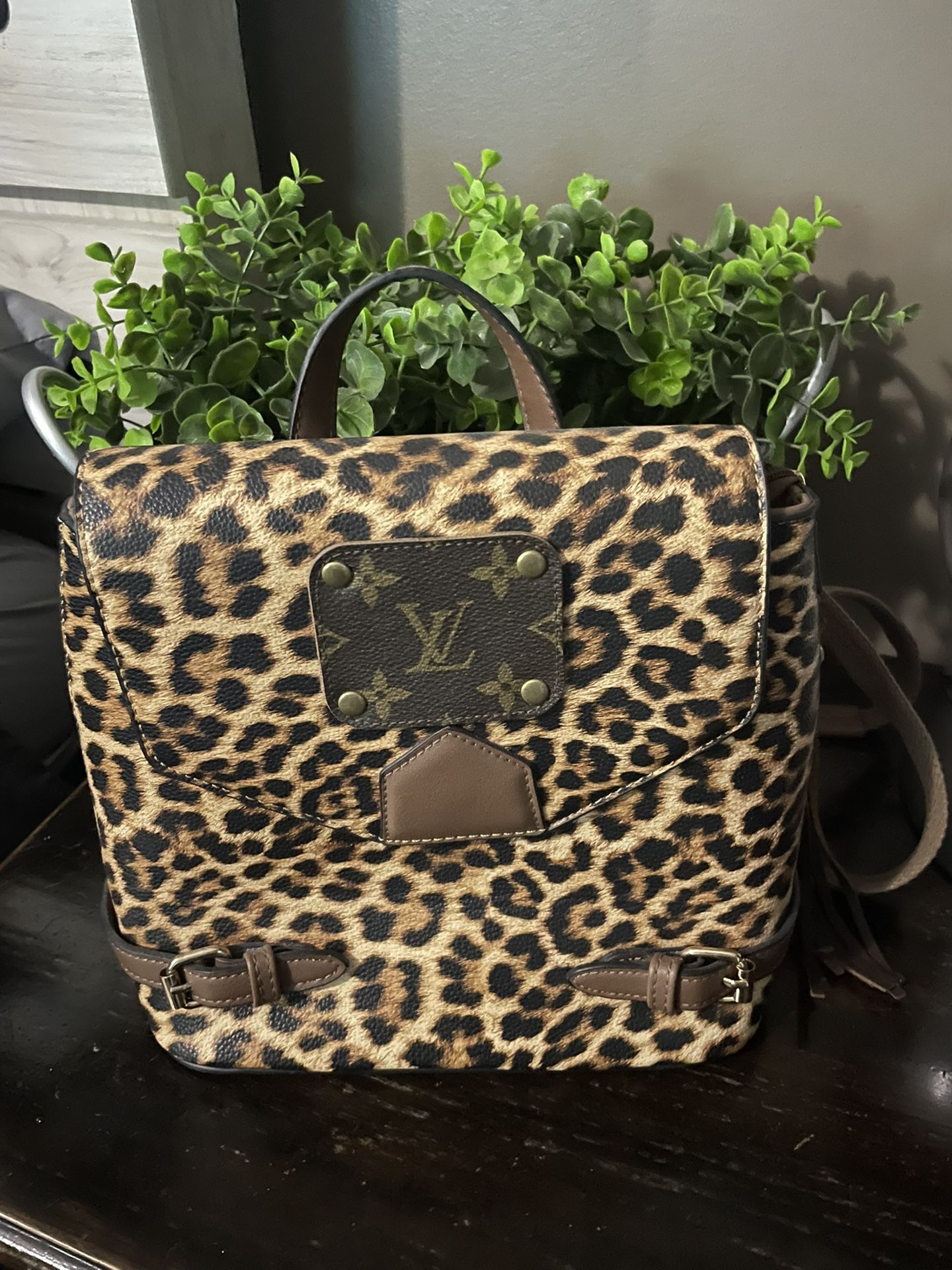 Leopard Backpack & Crossbody